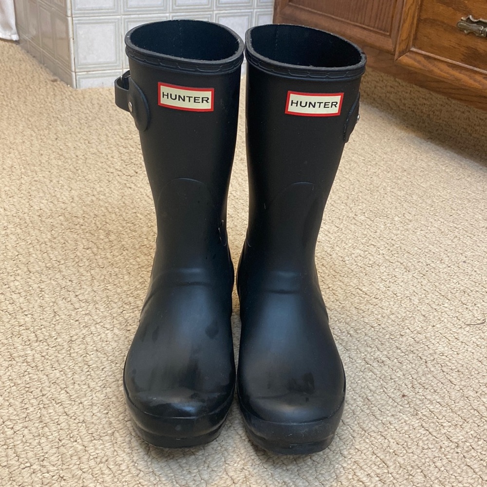 Women’s original short style hunter boots matte black